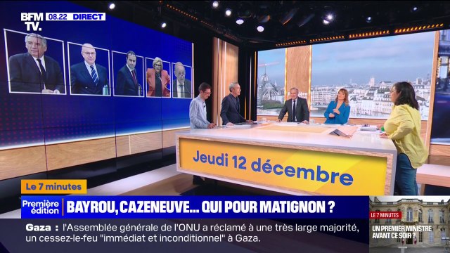 7 MINUTES POUR COMPRENDRE - François Bayrou, Bernard Cazeneuve, Jean-Yves Le Drian... Qui est le favori pour remplacer Michel Barnier à Matignon?