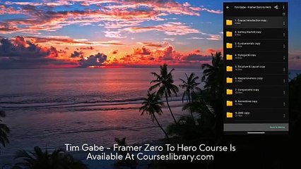 Get download Tim Gabe - Framer Zero To Hero