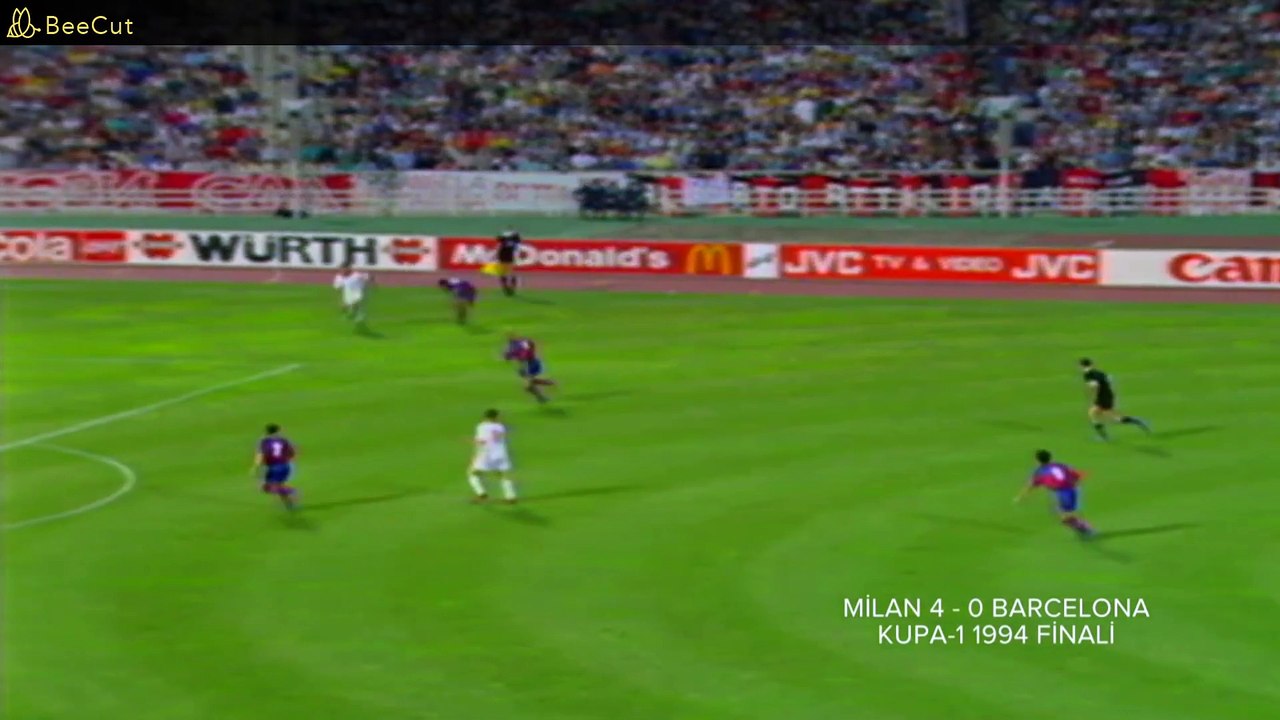 MİLAN 4 BARCELONA 0 KUPA 1 1994 FİNALİ