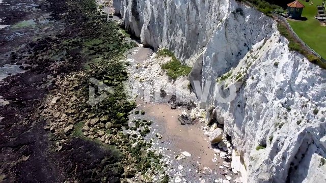 4K drone footage of the white cliffs near Dover