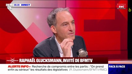Consultations à l'Élysée: "On peut gratter, arracher des progrès", assure Raphaël Glucksmann
