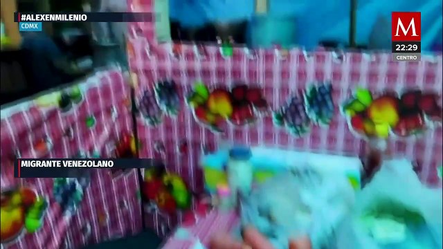 Migrantes instalan campamentos temporales en La Merced, CdMx