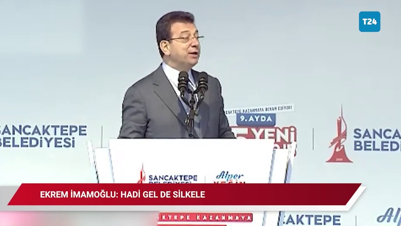 Ekrem İmamoğlu'ndan Erdoğan'a 'silkeleyin' yanıtı: Hadi gel de silkele...