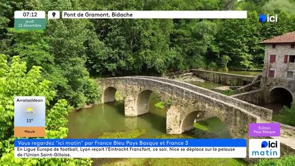 12/12/2024 - ICI Matin France Bleu Pays Basque en vidéo