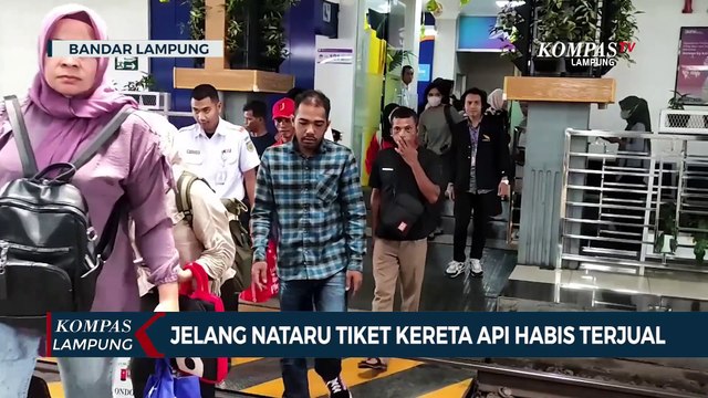 Jelang Nataru Tiket Kereta Api Habis Terjual
