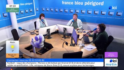 12/12/2024 - ICI Matin France Bleu Périgord en vidéo