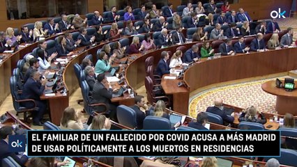 El familiar de un fallecido por Covid acusa a Más Madrid de usar políticamente a los muertos en residencias