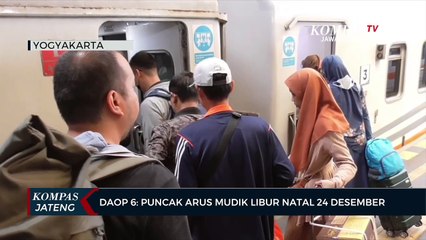 Daop 6: Puncak Arus Mudik Libur Natal 24 Desember