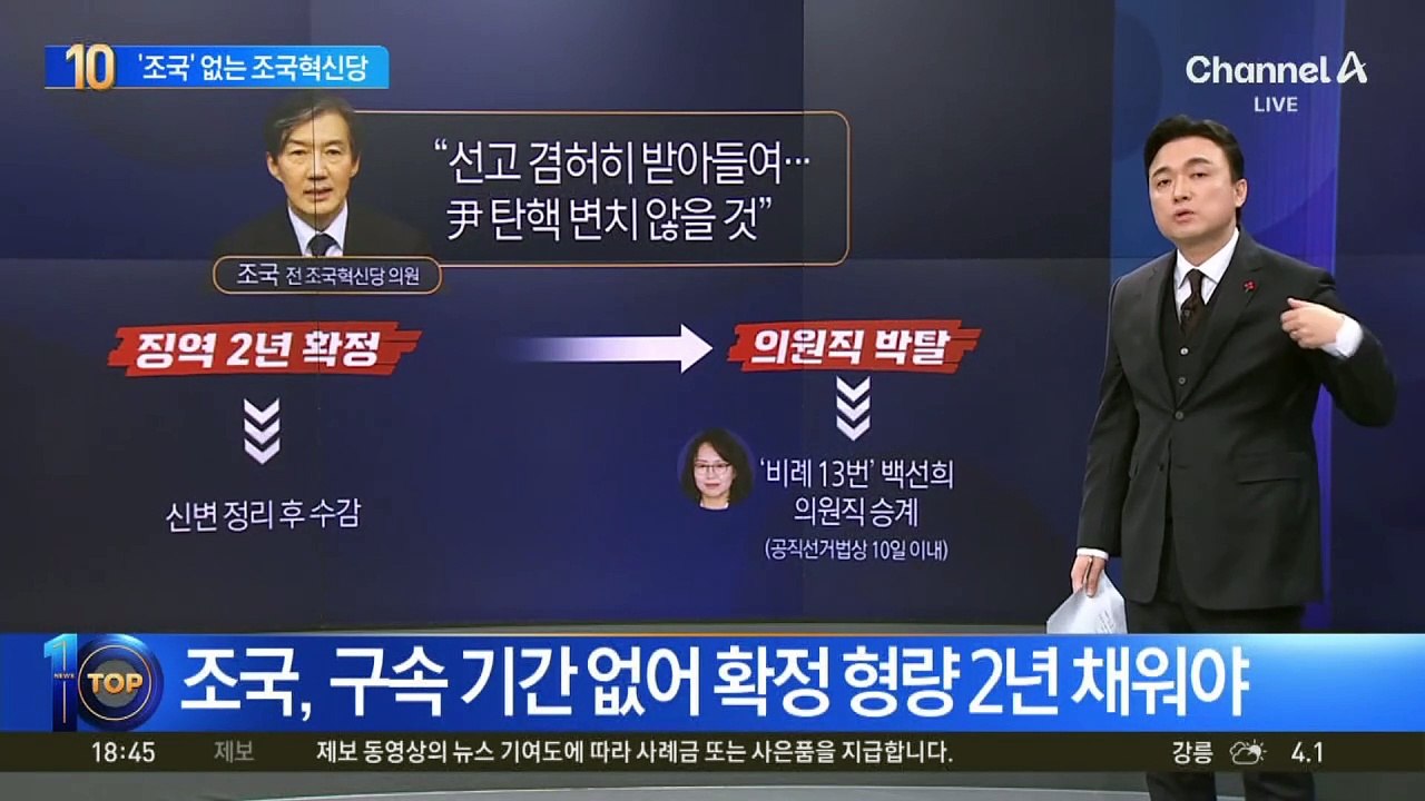 ‘조국’ 없는 조국혁신당…“선고 겸허히 받아들여”