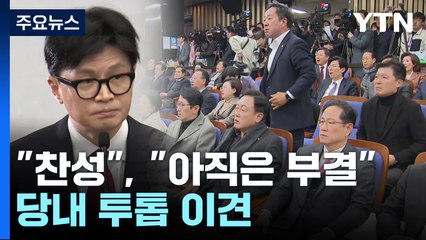 "탄핵 찬성", "아직은 부결 당론"...당내 투톱 이견 / YTN