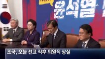 조국, 의원직 상실…이르면 내일 수감