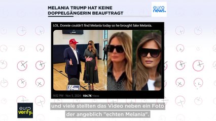 Faktencheck: Hat Melania Trump eine Doppelgängerin ins Wahllokal geschickt?