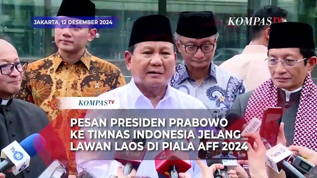 Pesan Prabowo ke Timnas Indonesia Jelang Lawan Laos di Piala AFF 2024