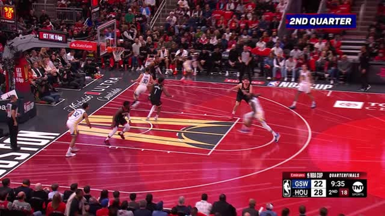 Controversial call stuns Warriors as Rockets head to NBA Cup semis