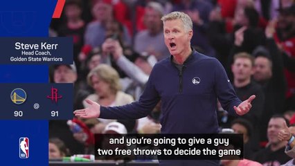 Furious Steve Kerr storms out of news conference after controversial late call