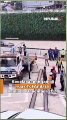 Terkini: Kecelakaan Parah di Tol Andara, XForce Ringsek Tertimpa Besi 🚧