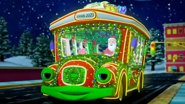 Wheels On The Bus, Christmas Vehicle Songs and Rhymes for Kids