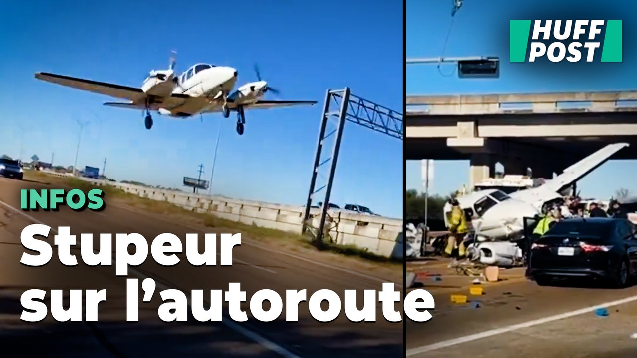 Au Texas, un avion atterrit d’urgence sur une autoroute, heurte des voitures et fait plusieurs blessés
