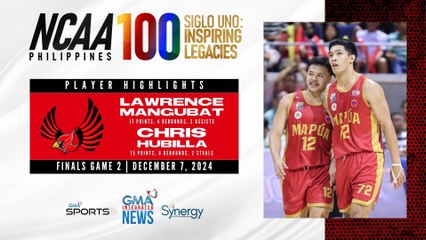 Player Highlights - Lawrence Mangubat & Chris Hubilla vs. Benilde (Finals Game 2 Highlights) | NCAA Season 100