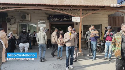 El enviado especial de la Cadena SER, Nico Castellano, en el Hospital Ibin Al Nafis