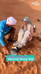 Wearing White on a Desert Safari? Watch This Hilarious Fail!