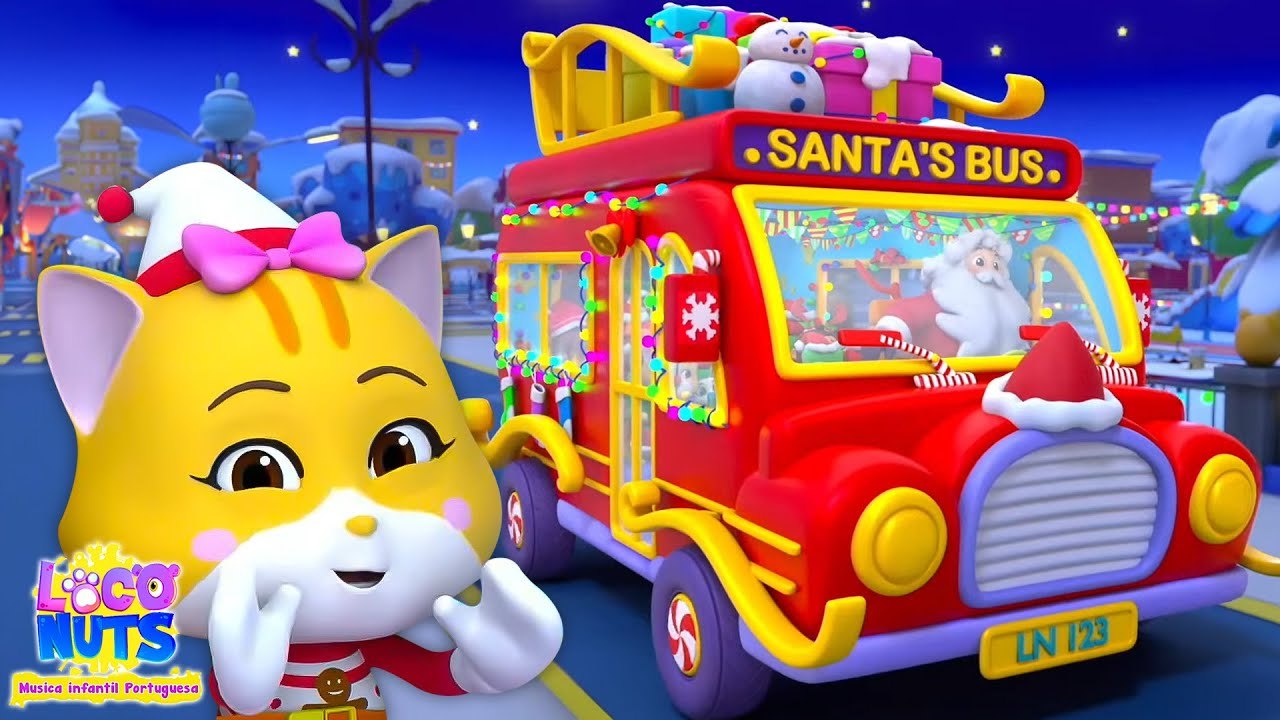 Rodas No ônibus Natal e Mais Rimas De Desenhos Animados Para Crianças