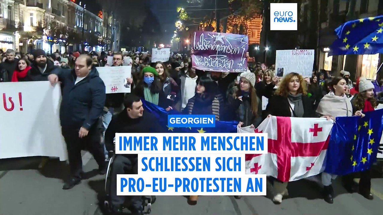Immer mehr Georgier schließen sich Pro-EU-Protesten an