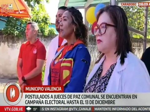 Carabobo I Los postulados a jueces de paz comunal del mcpio. Valencia se encuentran en campaña