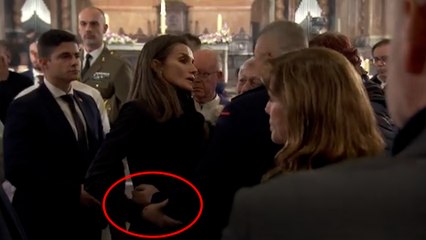 El momento incómodo de la Reina Letizia en el funeral por las víctimas de la DANA