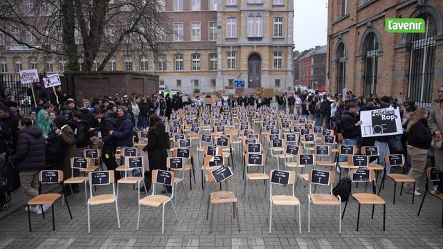 Namur: manifestation contre la réforme du qualifiant, jour II