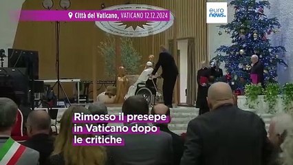Presepe in Vaticano: rimosso il Gesù avvolto nella kefiah palestinese