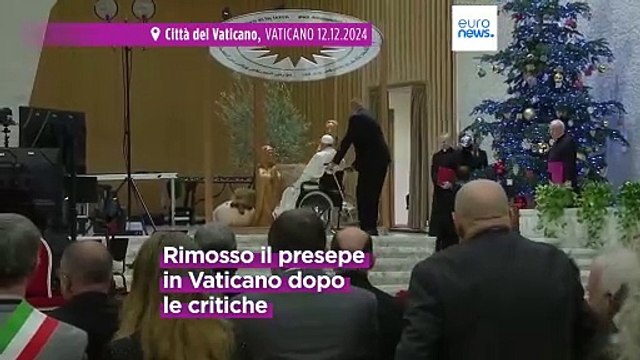 Presepe in Vaticano: rimosso il Gesù avvolto nella kefiah palestinese