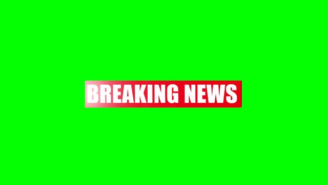 Green Screen Breaking News || Green Screen Frame || No Copyright