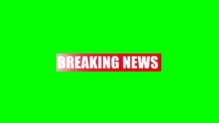 Green Screen Breaking News || Green Screen Frame || No Copyright