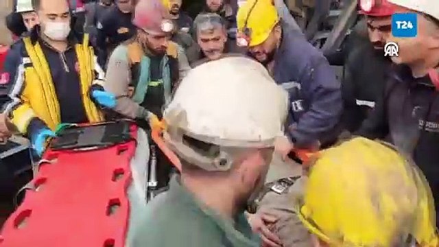 Amasya'da maden ocağında göçük altında kalan işçi kurtarıldı
