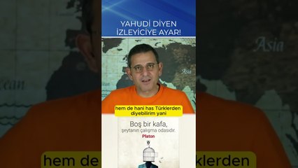 FATİH PORTAKAL'DAN YAHUDİ DİYEN İZLEYİCİYE AYAR! #SHORTS