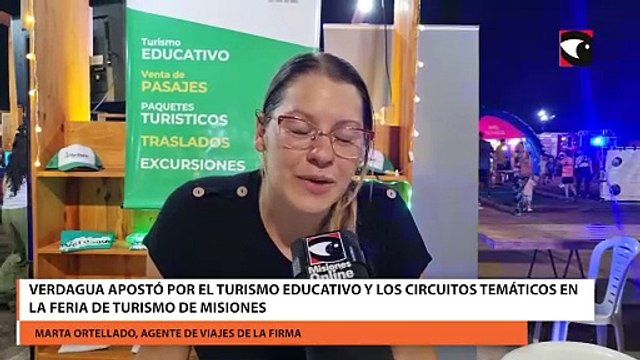 Verdagua apostó por el turismo educativo y los circuitos temáticos en la Feria de Turismo de Misiones