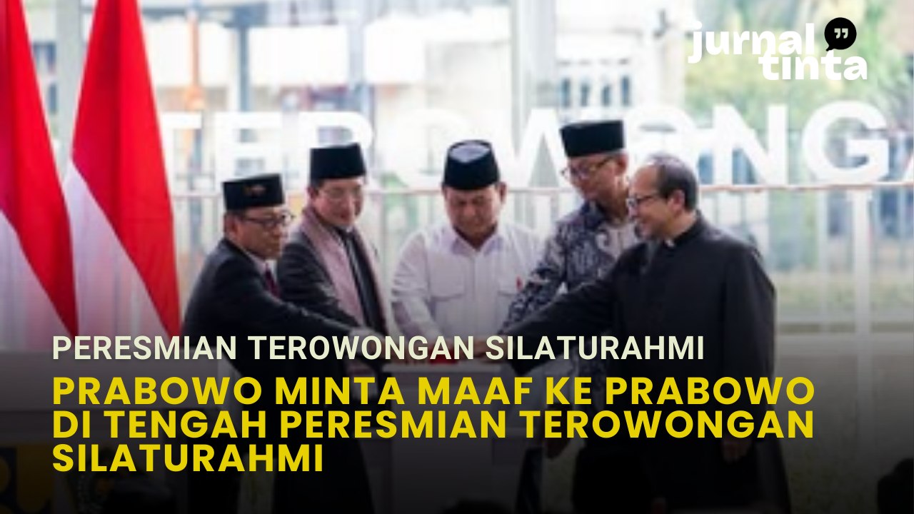 Kelakar Prabowo Minta Maaf ke Jokowi Pas Peresmian Terowongan Silaturahmi: Maafkan Saya...