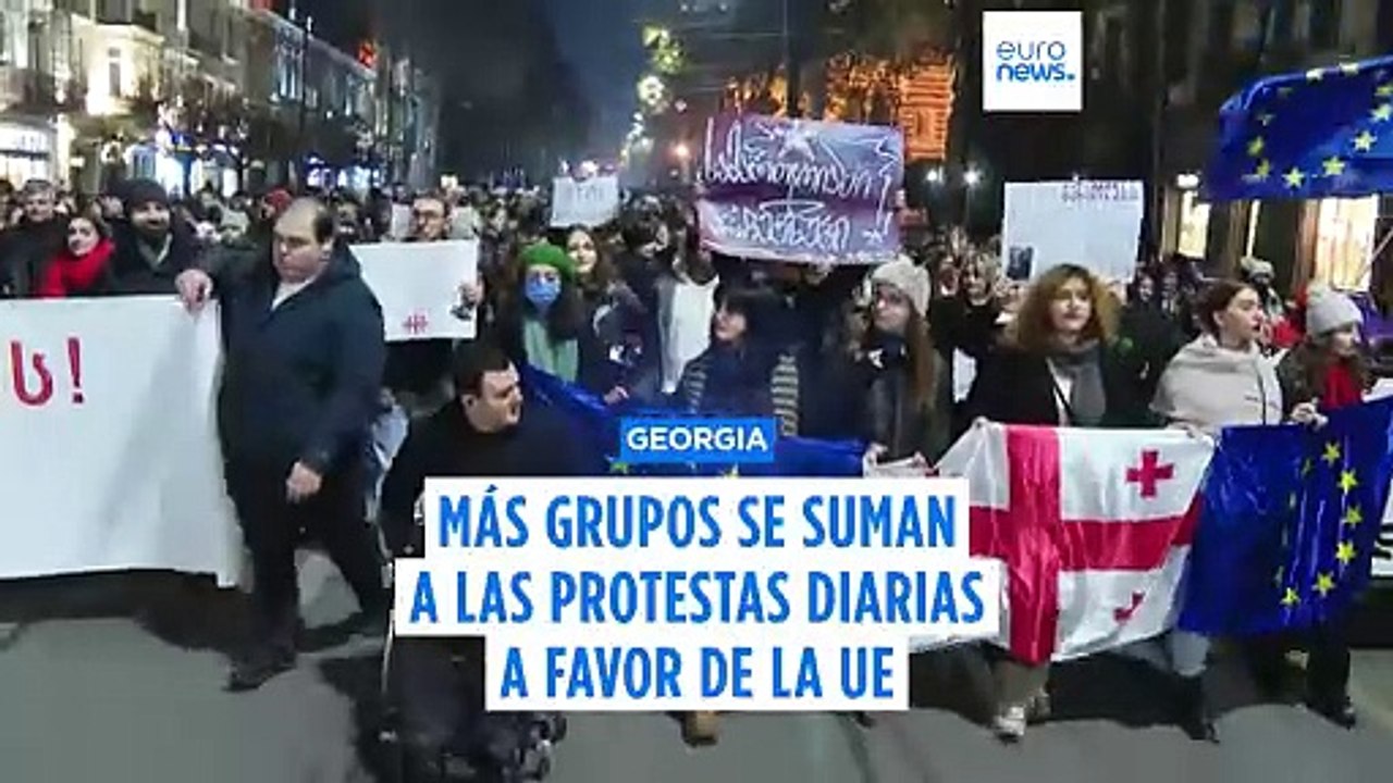 Las manifestaciones masivas en Georgia cobran fuerza y exigen nuevas elecciones