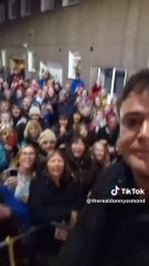 Donny Osmond gets surprise birthday wishes from outside Edinburgh Playhouse