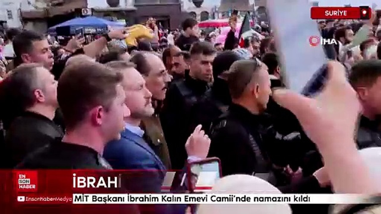MİT Başkanı İbrahim Kalın Şam'da: Emevi Camii'nde namaz kıldı