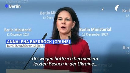 Baerbock: "Keinen Frieden über Köpfe der Ukrainer"