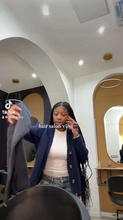 Hair salon vlog💇🏾‍♀️✨