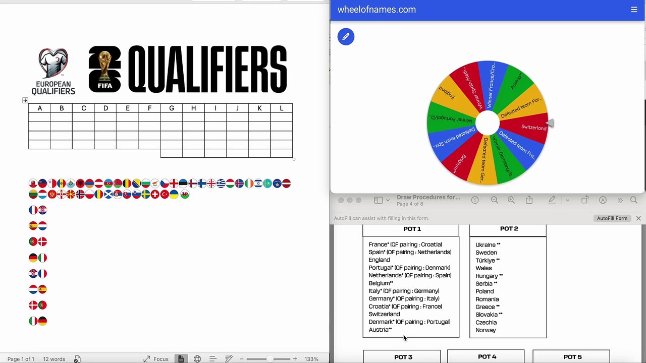 2026 UEFA WCQ MockDraw