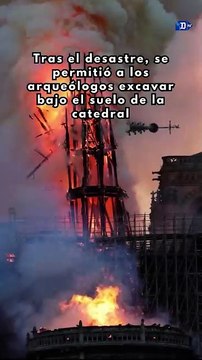 Arqueólogos hallan tesoros en las ruinas del incendio de Notre Dame