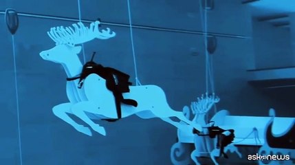 "Natale subacqueo", tra sirene e la slitta nella piscina termale Y-40