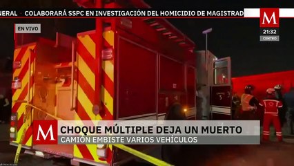 Choque múltiple deja a una persona sin vida en la autopista México-Pachuca