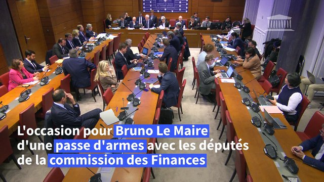 Bruno Le Maire accuse d' hypocrisie les députés de la commission des Finances