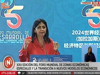 Vpdta. Delcy Rodríguez: ¿De qué sirve el crecimiento económico con desigualdad y exclusión?