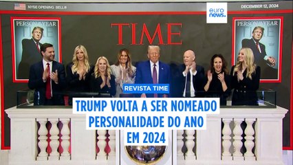 Donald Trump nomeado Personalidade do Ano 2024 da Time